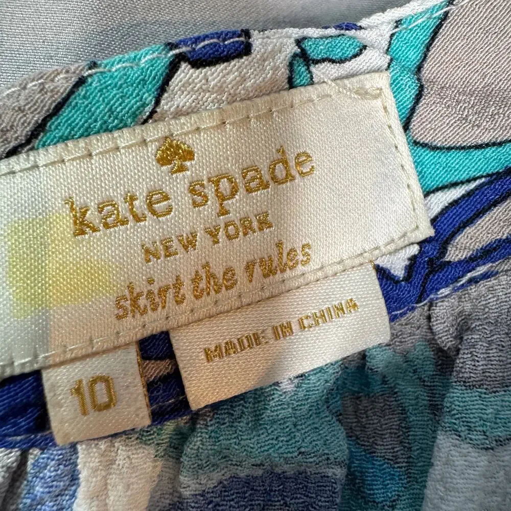 Kate Spade Girls sz 10 Coreen Sunglasses Print Crepe Skirt Summer Vacation Chic